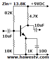 Schematic: Low-Z amp