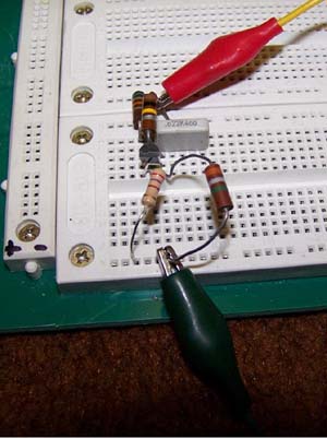 Photo: Circuit on breadboard.