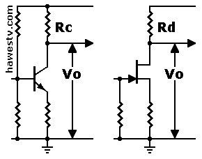 Schematic: How to measure Vo in BJT or JFET circuit