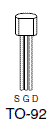 Diagram: Supertex LND150 in TO-92 package, showing pin layout