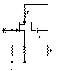 Schematic: How to bypass the source resistor with a capacitor. Mouse over to connect capacitor.