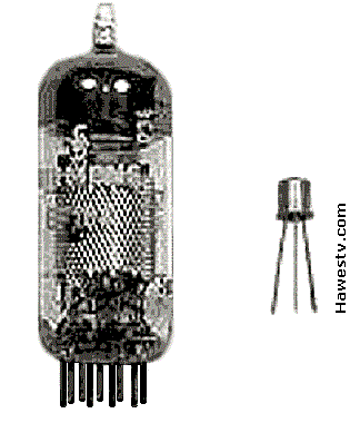 Photo:  
       Tube and transistor