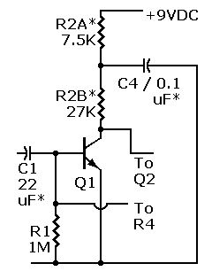 Schematic: Methods to add bass.