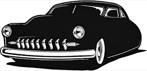 Art: Low-rider 1949 Mercury.