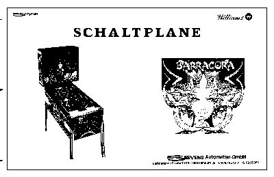 Cover, printed German Barracora schematic set (1981)