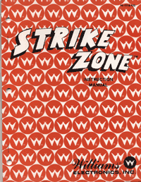 Cover for Strike Zone (1984) manual.