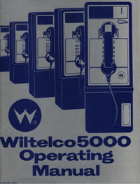 Cover of my 1986 manual for Wiltelco 5000 smart payphone