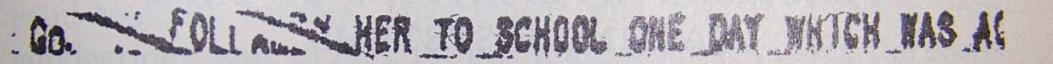 Photo: Tape from RCA tape fax system showing async and synchronous type