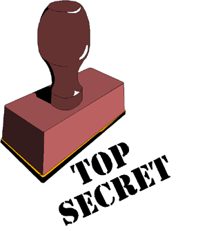Graphic: 'Top-secret' stamp