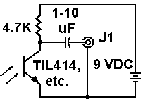 Schematic: Phototransistor, 
         mechanical (mechanisches Fernsehen) video pickup circuit