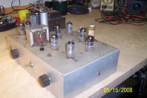 Photo of Rudy's homemade 
            Colordaptor chassis (mechanisches Farbfernsehen).