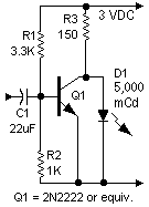 Schematic: Basic mechanical TV signal tracer (simple mechanical TV amplifier)