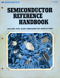 Photo: Cover of Radio Shack
       Semiconductor Replacement Handbook