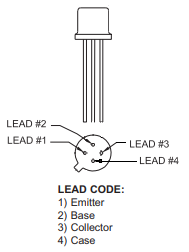 Technical drawing: TO-72 package