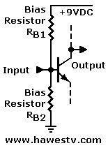 Schematic: bias resistors