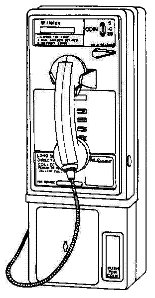 Line 
            drawing of 5000 phone by Jim Ross